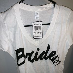 Bride V-neck T-shirt size s